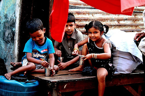 Kids at Dhobhi Ghaat